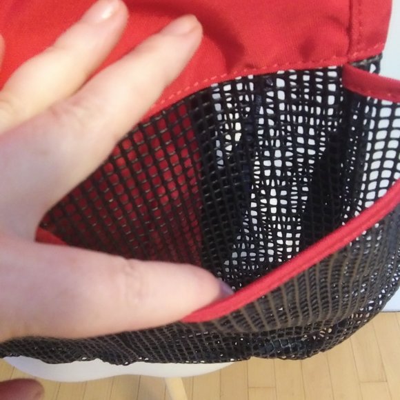 NWOT Lands End Kids rich red mesh beach bag - Picture 7 of 16